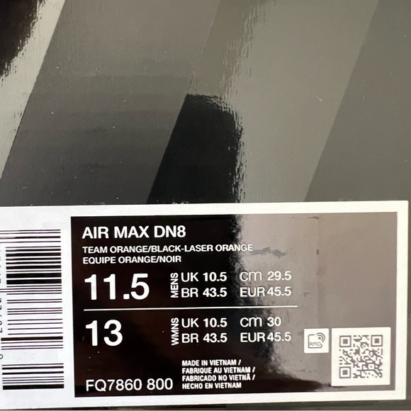 ✔️New✔️ NIKE Air Max DN8 'Team Orange' - Picture 11 of 11